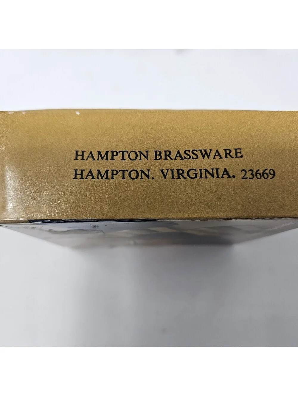 Vintage Hampton Hexagon Brassware Napkin Rings Set of 4 In Box - Solid Brass